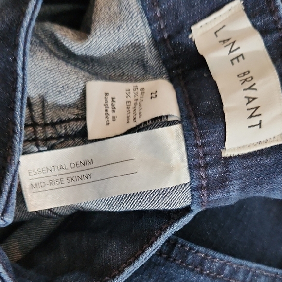 Lane Bryant Jeans Size 22 Mid Rise Skinny Denim Blue - Picture 8 of 8
